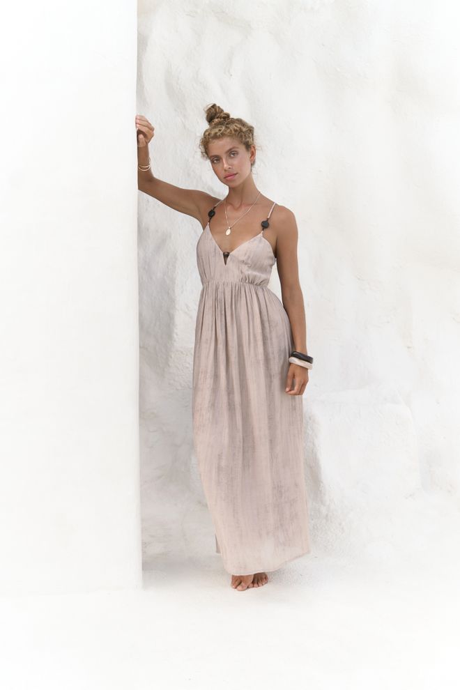 Mai Collection Abito Con Dettagli In Perline Aden Abbigliamento all'ingrosso Elegante