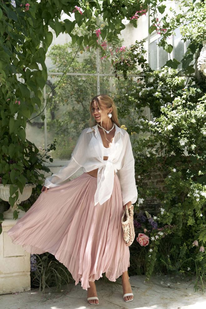 Mai Collection Φούστα Assa Πλισέ Χονδρικό εμπόριο ενδυμάτων Casual