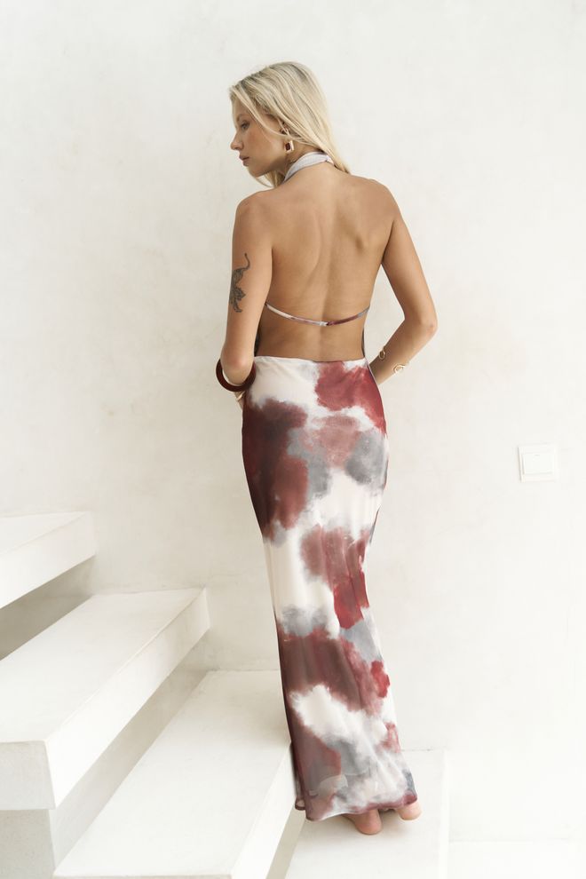 Mai Collection Длинное Платье Galagher Degaje Оптовая продажа одежды Элегантный