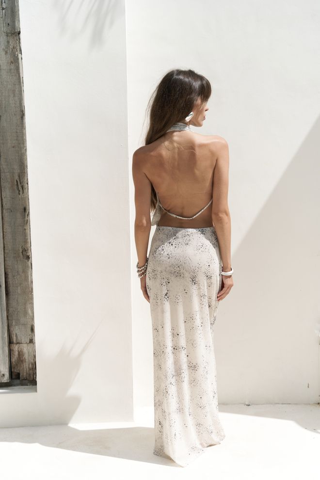 Mai Collection Длинное Платье Galagher Degaje Оптовая продажа одежды Элегантный