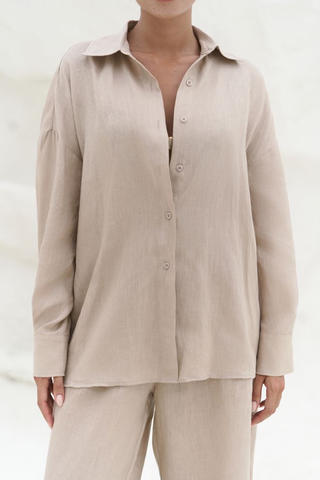 Mai Collection Traje Camisero De Lino De Gran Tamaño Jelsomina Ropa al por mayor Cumpleaños