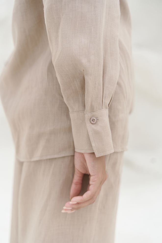 Mai Collection Traje Camisero De Lino De Gran Tamaño Jelsomina Ropa al por mayor Primavera