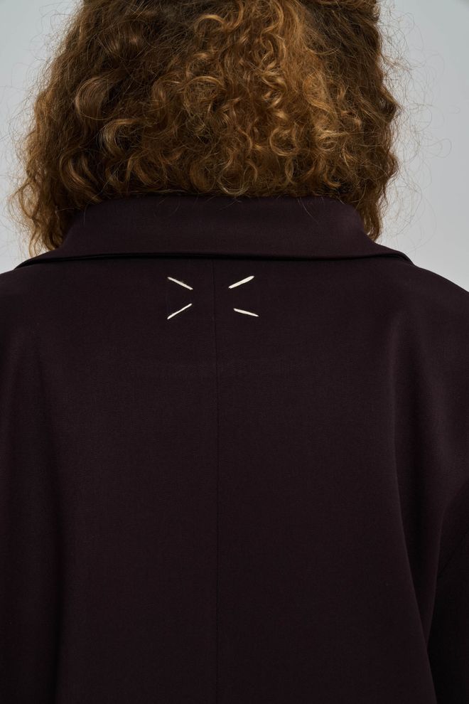 Mai Collection Black Single Breasted Oversized Jacket Wholesale Clothing Fall