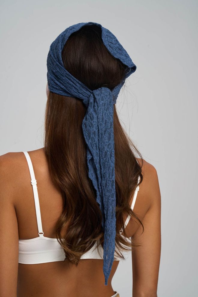 Mai Collection Μπλε Σάλι Με Κομψό Animal Print Για Κάθε Περίσταση Χονδρικό εμπόριο ενδυμάτων Άνοιξη