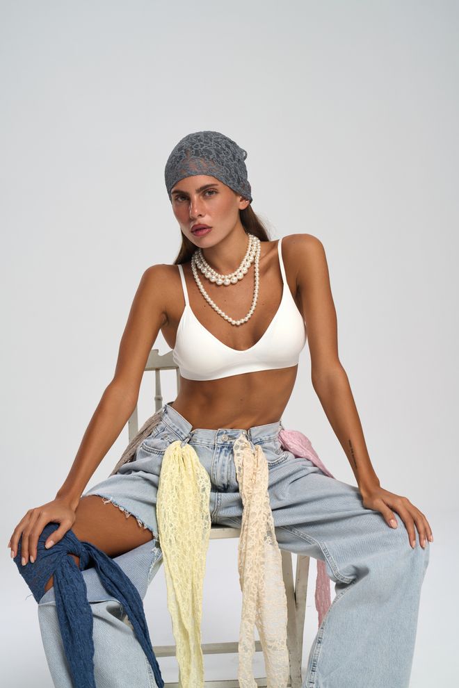 Mai Collection Γκρι Casual Boho Σάλι Χονδρικό εμπόριο ενδυμάτων Άνοιξη