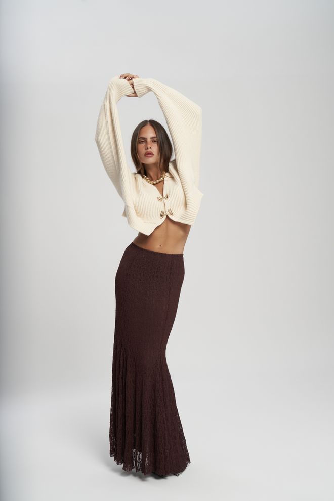 Mai Collection Maro Elegant Sirenă Maxi Fustă Îmbrăcăminte cu ridicata Vintage