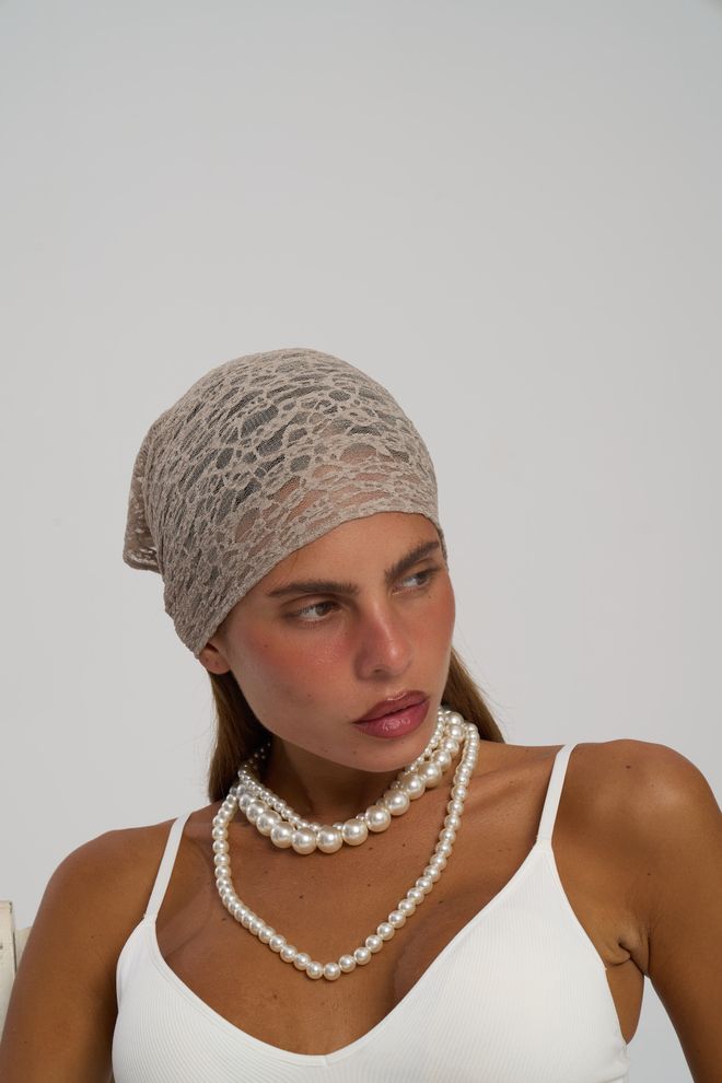 Mai Collection Μπεζ Boho Σάλι Χονδρικό εμπόριο ενδυμάτων Σαλόνι