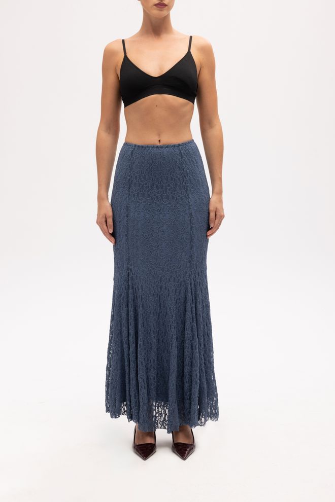 Mai Collection Blue Elegant Mermaid Maxi Skirt Wholesale Clothing Wedding