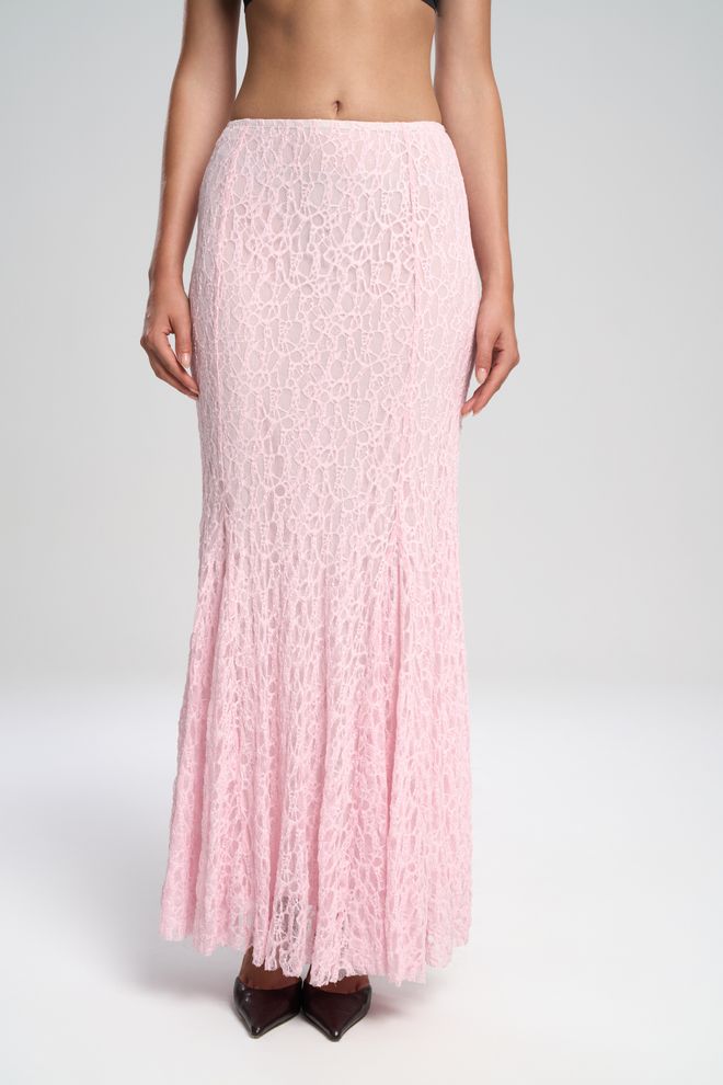 Mai Collection Elegant Pink Mermaid Maxi Skirt Wholesale Clothing 1