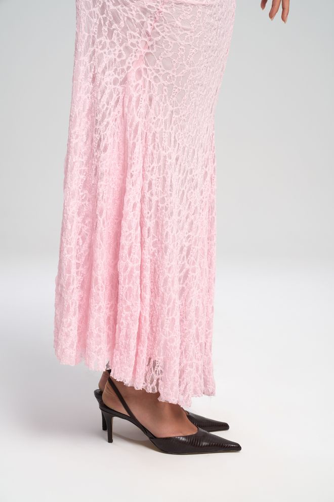 Mai Collection Elegant Pink Mermaid Maxi Skirt Wholesale Clothing Cocktail