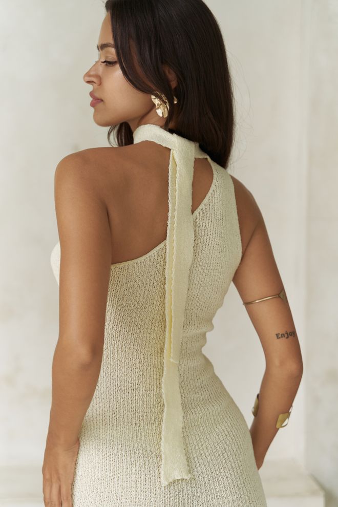 Mai Collection Rochie Bej Sexy Bodycon Mini Cu Decolteu Pe Un Singur Umăr Îmbrăcăminte cu ridicata Vară