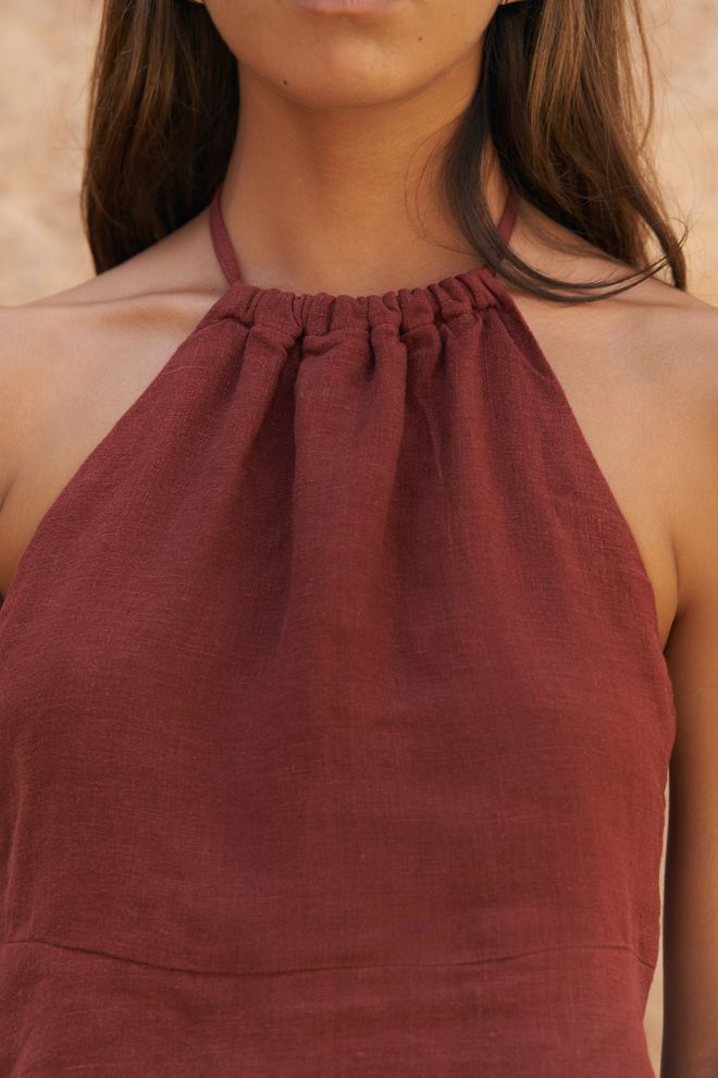 Mai Collection Claret Red Set Großhandelskleidung 5