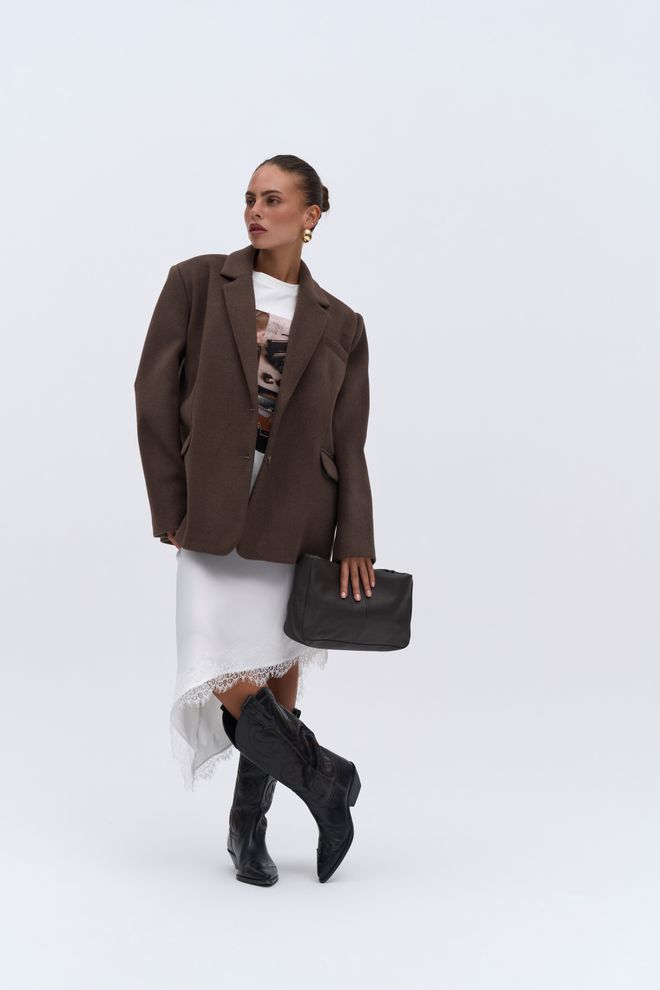 Mai Collection White Casual Oversized Fit Tshirt Wholesale Clothing Vintage