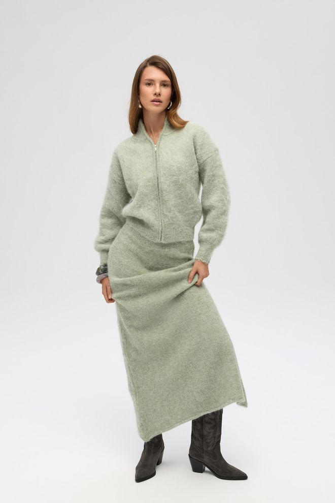 Mai Collection جيبة أخضر أنيقة قلم ماكسي ملابس بالجملة 1