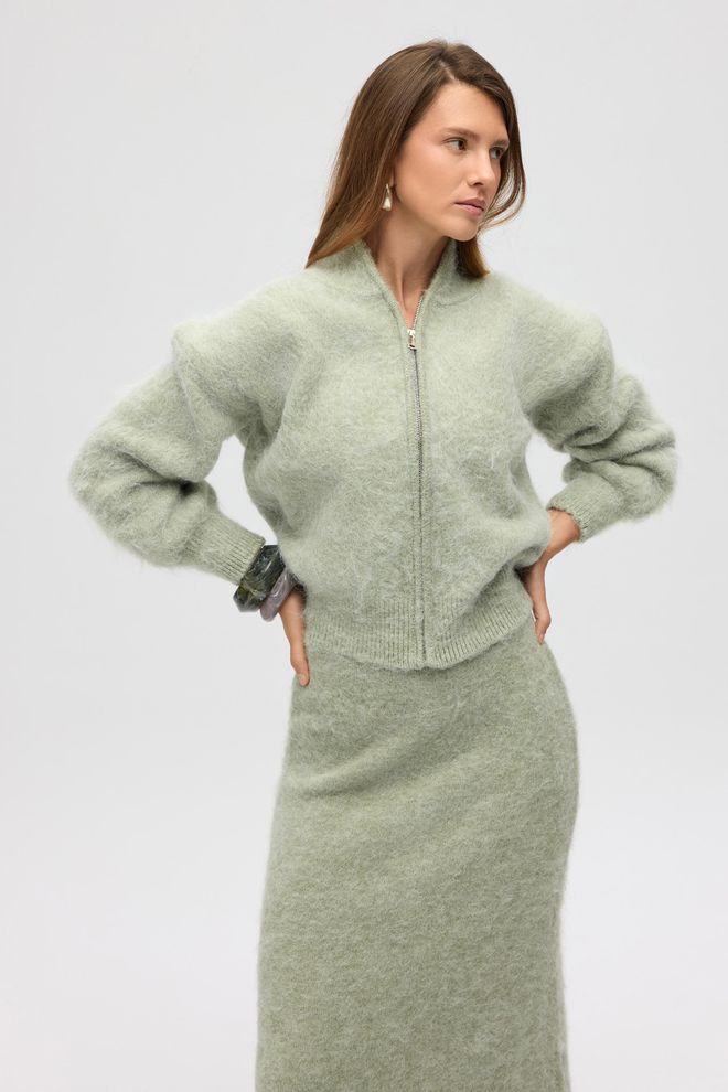 Mai Collection جيبة أخضر أنيقة قلم ماكسي ملابس بالجملة 5