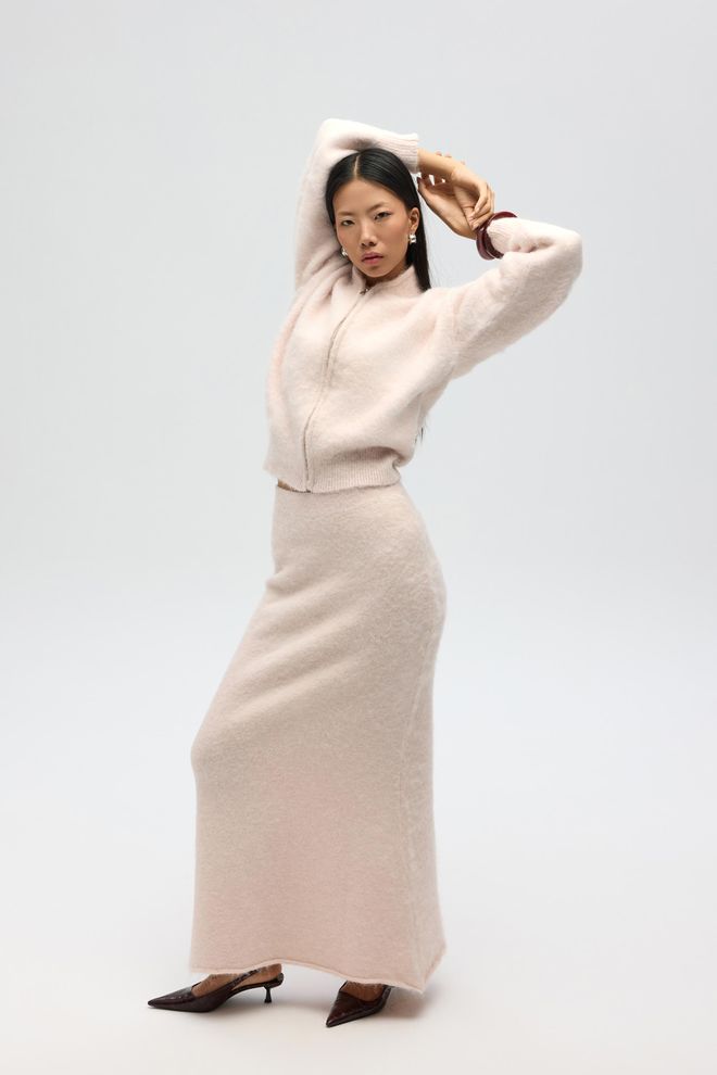 Mai Collection جيبة بيج بوديكون ماكسي ارتفاع الخصر اسحب على ملابس بالجملة 1