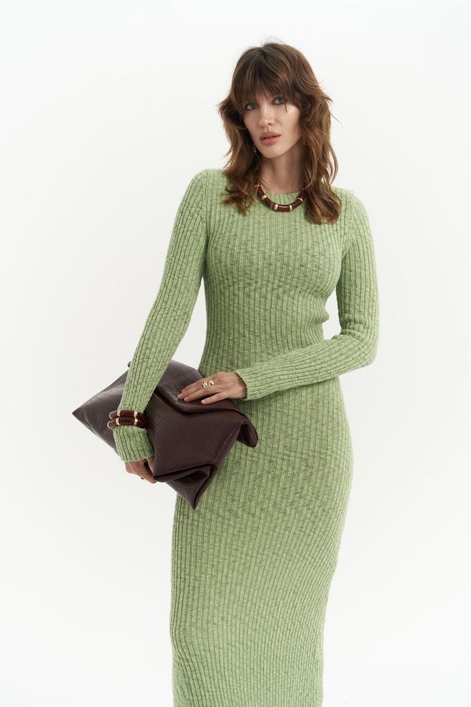 Mai Collection Πράσινο Casual Κομψό Crop Top Χονδρικό εμπόριο ενδυμάτων Casual