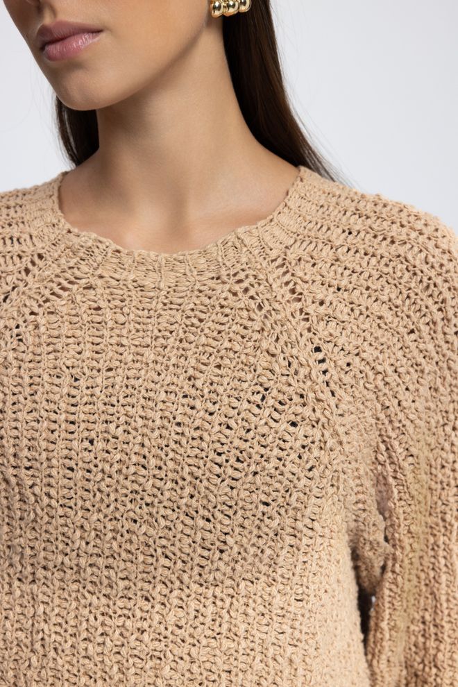 Mai Collection Bej Gündelik Kazak Toptan Giyim Kış