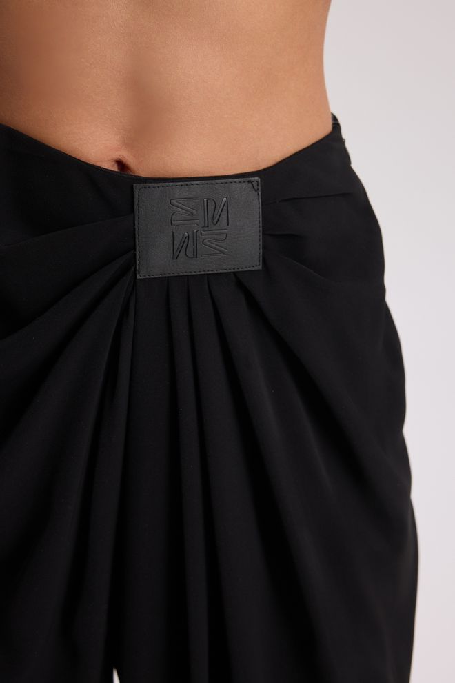 Mai Collection Siyah Palazzo Pantolon Toptan Giyim Yaz