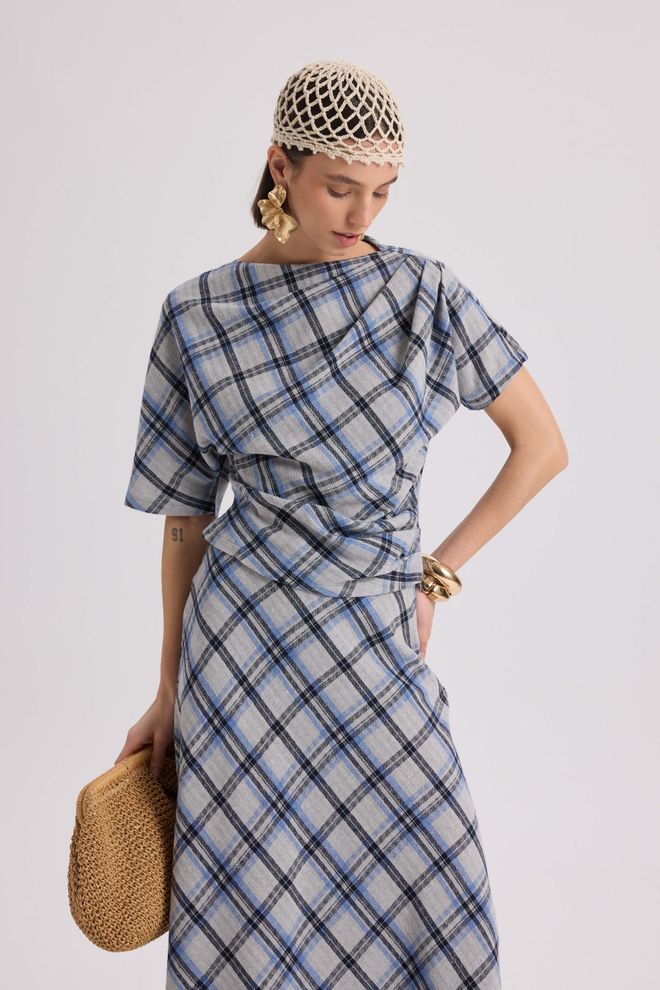 Mai Collection Blue Elegant Casual Vintage Retro Set Wholesale Clothing Casual