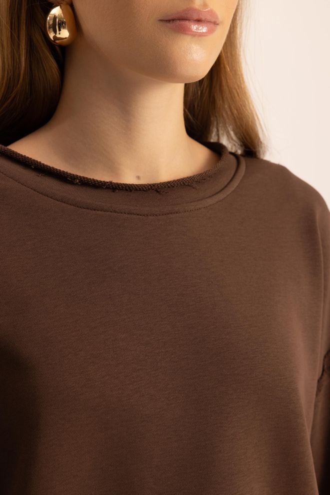 Mai Collection Brown Casual Plus Size Set Wholesale Clothing 5