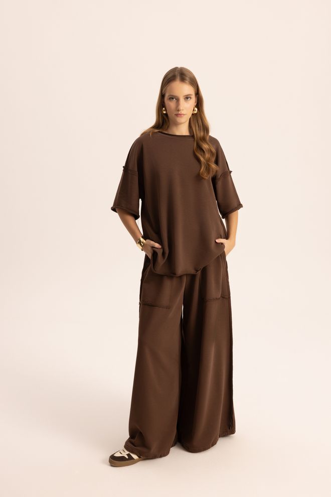 Mai Collection Brown Casual Plus Size Set Wholesale Clothing 1
