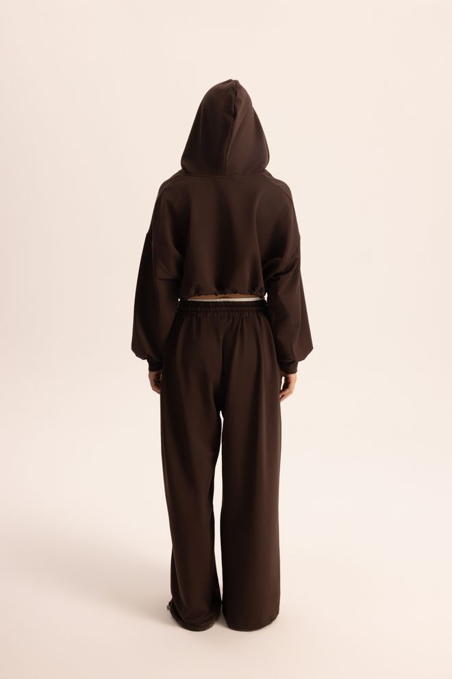 Mai Collection Brown Casual Sport Set With Jogger Pants Wholesale Clothing Fall