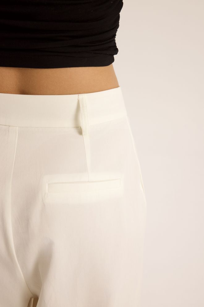 Mai Collection White Elegant Formal Palazzo Pants Wholesale Clothing Summer