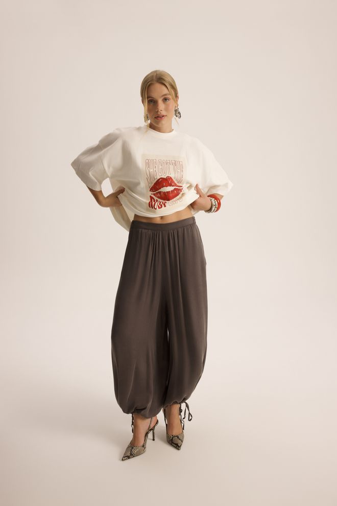 Mai Collection Коричневые Повседневные Бохо Парашютные Штаны Оптовая продажа одежды Бездельничать