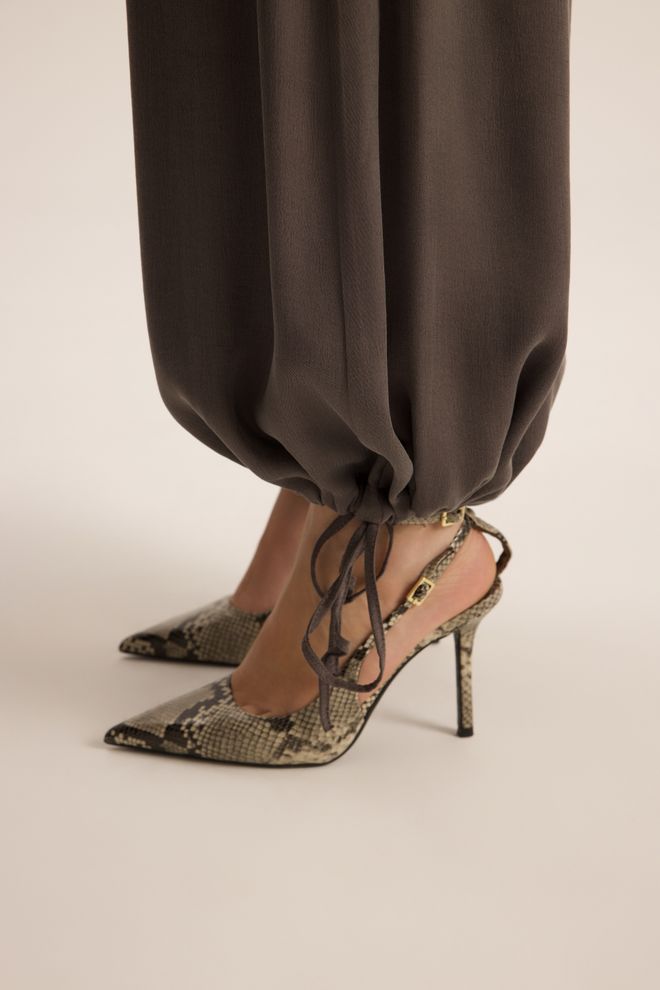 Mai Collection Коричневые Повседневные Бохо Парашютные Штаны Оптовая продажа одежды Лето