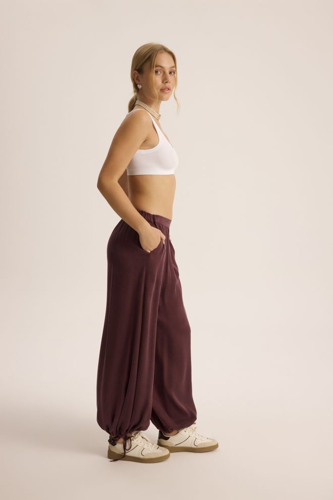 Mai Collection Бордовый Красный Штаны Оптовая продажа одежды Бездельничать