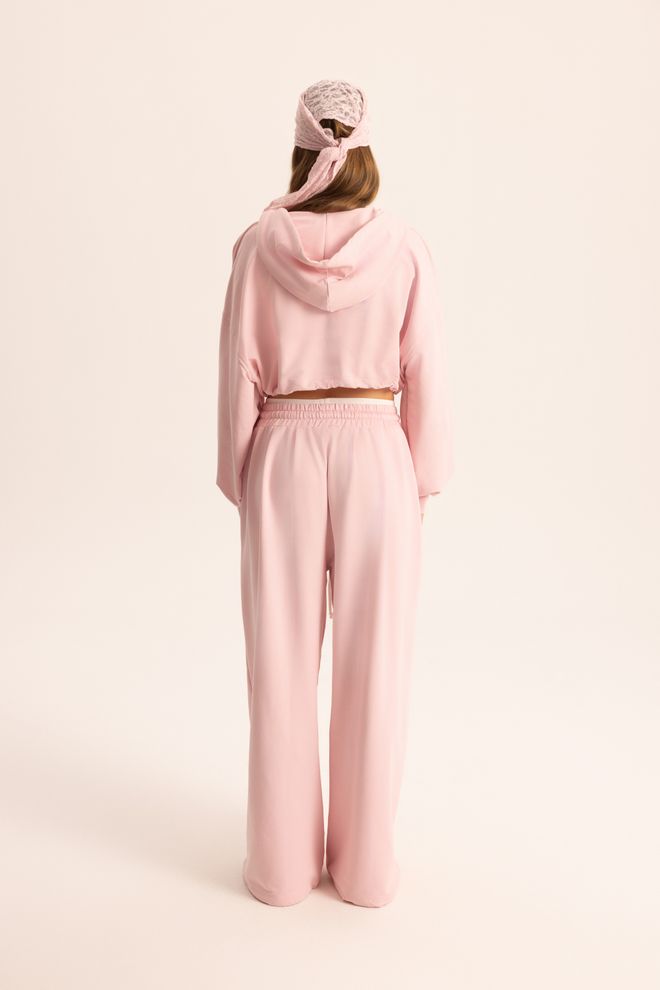 Mai Collection Pink Tracksuit Oversized Fit Jogger With Hooded Neck Wholesale Clothing Sport