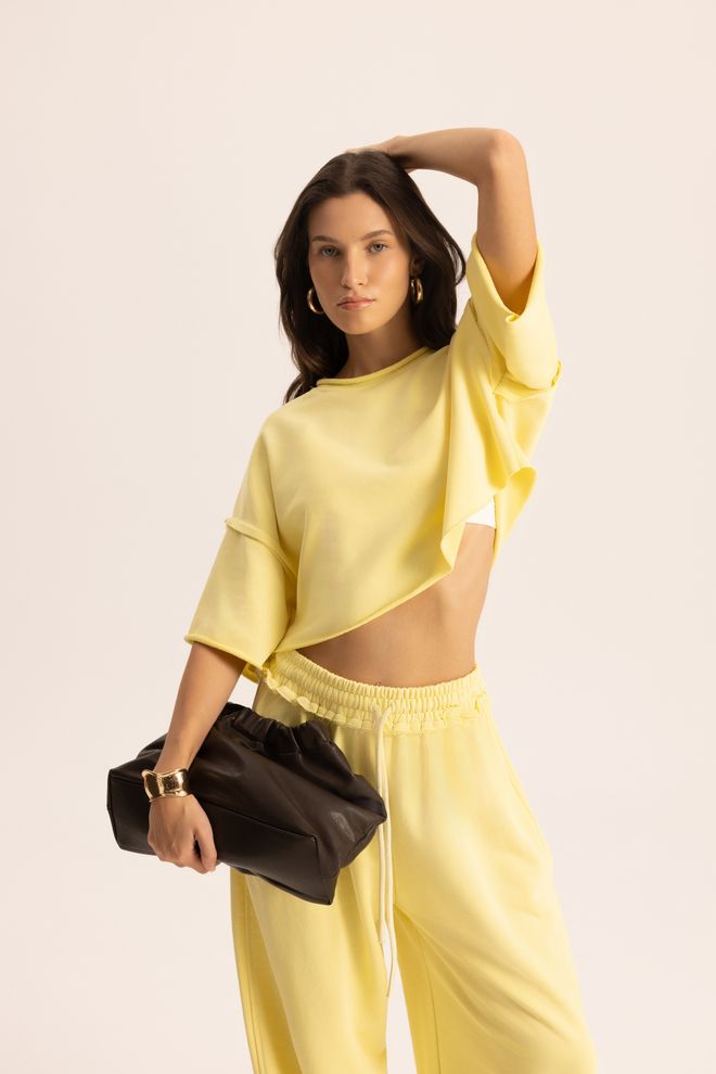 Mai Collection Yellow Casual Sport Streetwear Set Wholesale Clothing Casual