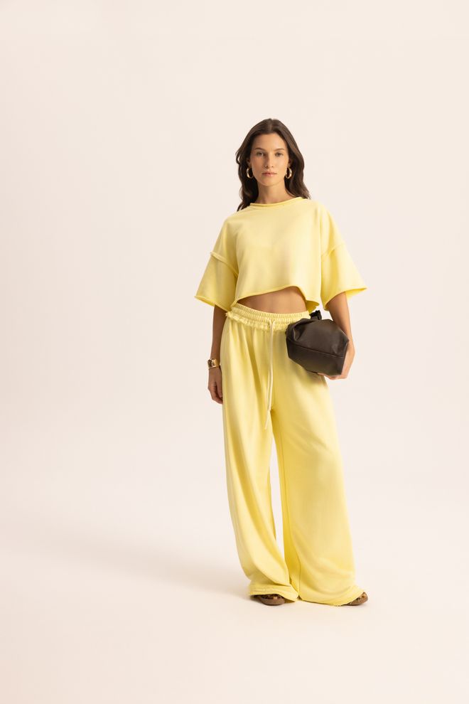 Mai Collection Conjunto Amarelo Casual Desporto Roupa De Rua Roupas por atacado 1