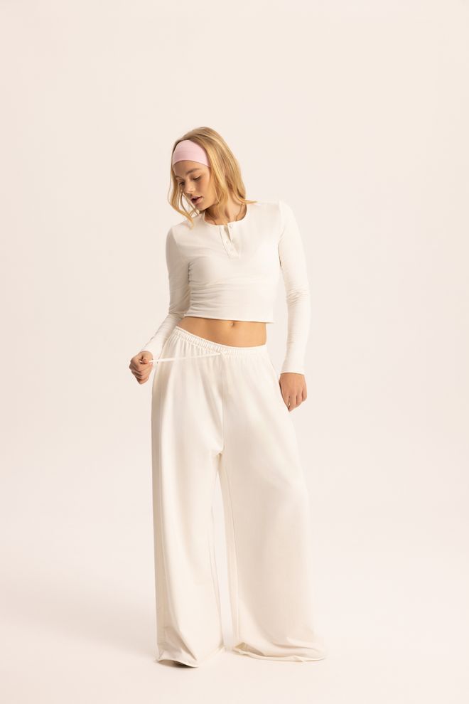 Mai Collection White Tracksuit Casual Sport Buttoned Jogger Wholesale Clothing 1