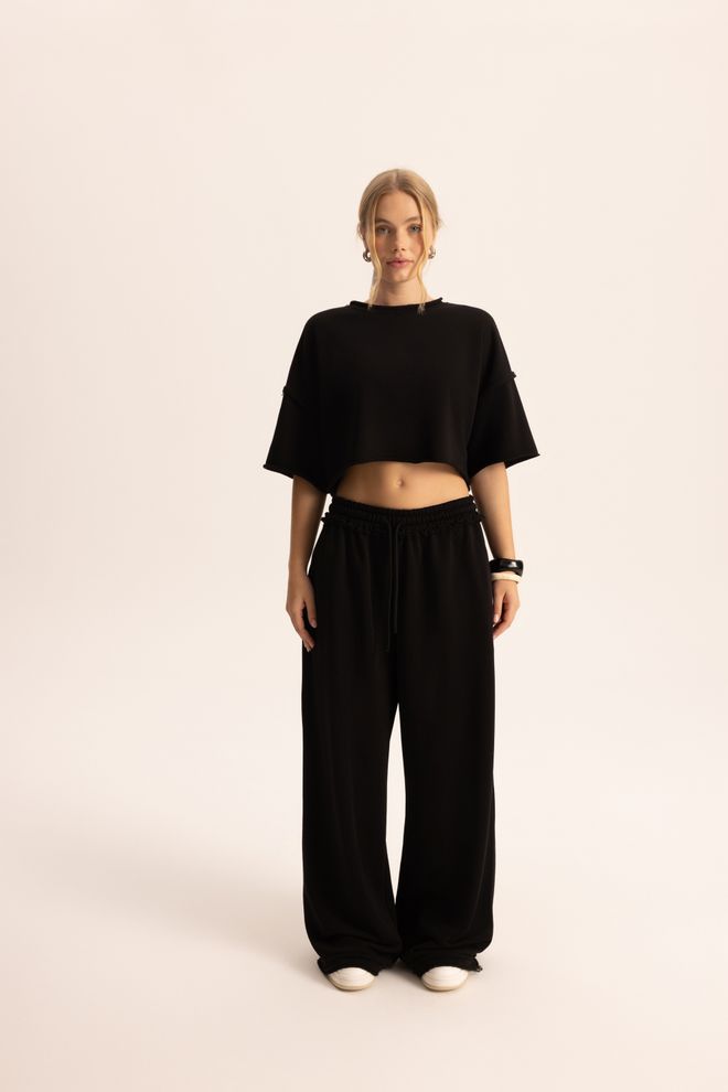 Mai Collection Conjunto Preto Casual Esporte Rua Roupas por atacado 1