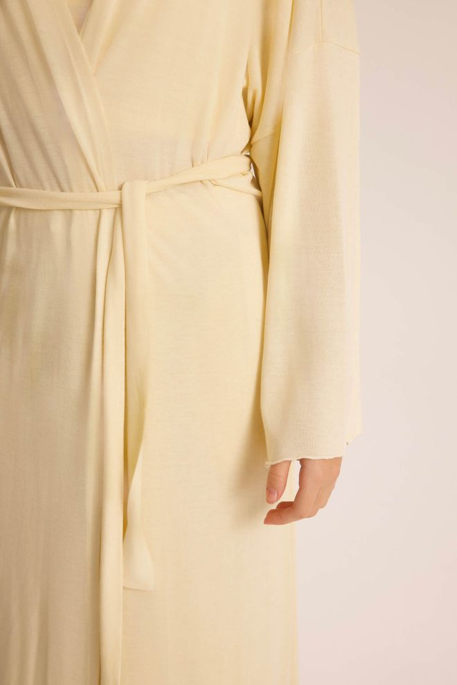 Mai Collection Бежевый Повседневный Скромный Комплект С Галстуком Оптовая продажа одежды Скромный