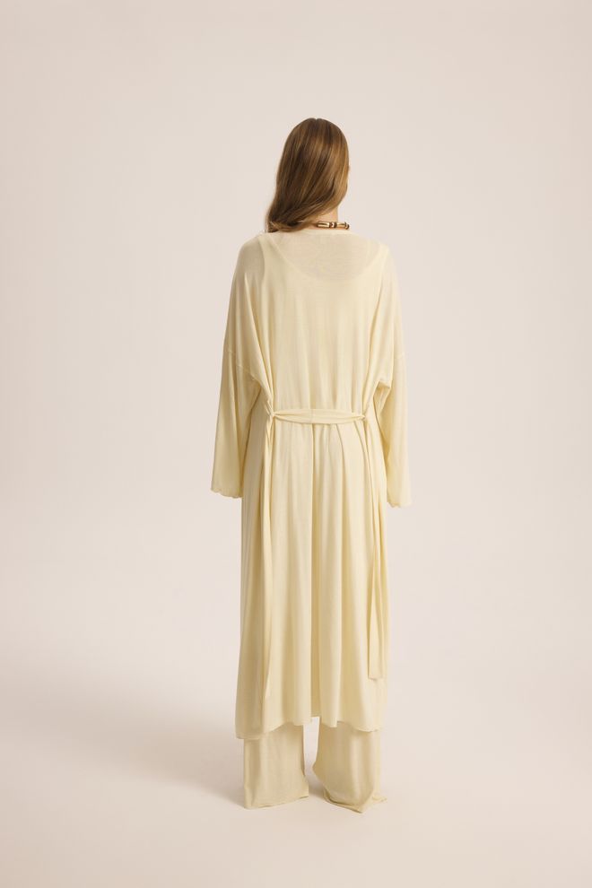 Mai Collection Beige Casual Modest Set With Tie Closure Wholesale Clothing Summer