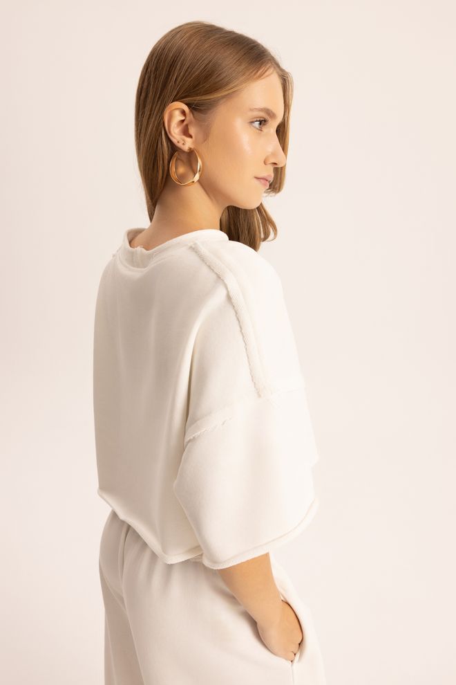 Mai Collection Conjunto Branco Casual Desporto Roupa De Rua Roupas por atacado Primavera