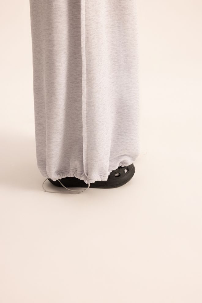 Mai Collection Grey Oversized Fit Tracksuit With Drawstring Closure Wholesale Clothing Work