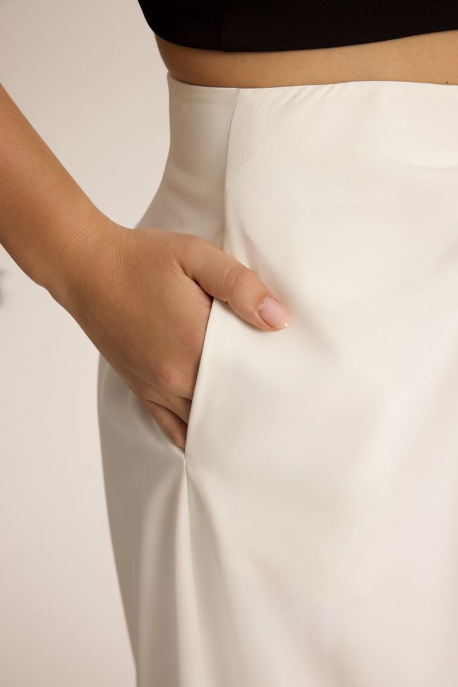 Mai Collection Beyaz Zarif Resmi Palazzo Pantolon Toptan Giyim Yaz