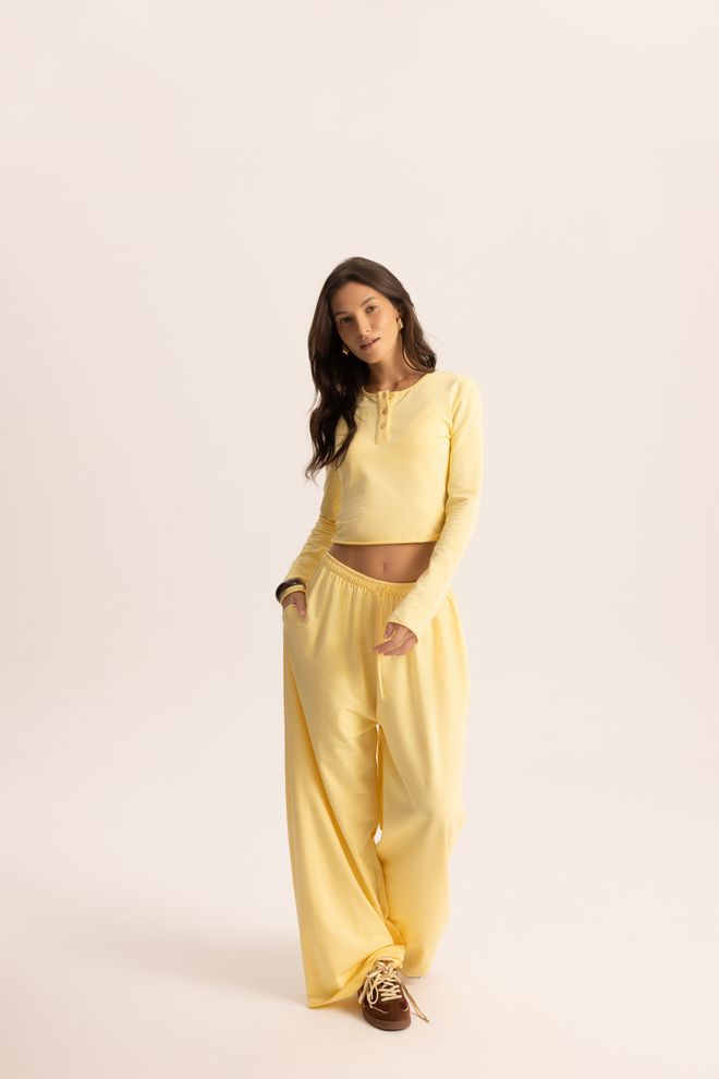 Mai Collection Жута Трацксуит Сет Оверсизед Фит Јоггер Са Закопчавањем На Гумбе Велепродаја одеће Неформалан