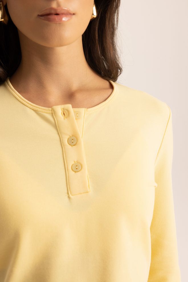 Mai Collection Жута Трацксуит Сет Оверсизед Фит Јоггер Са Закопчавањем На Гумбе Велепродаја одеће 5