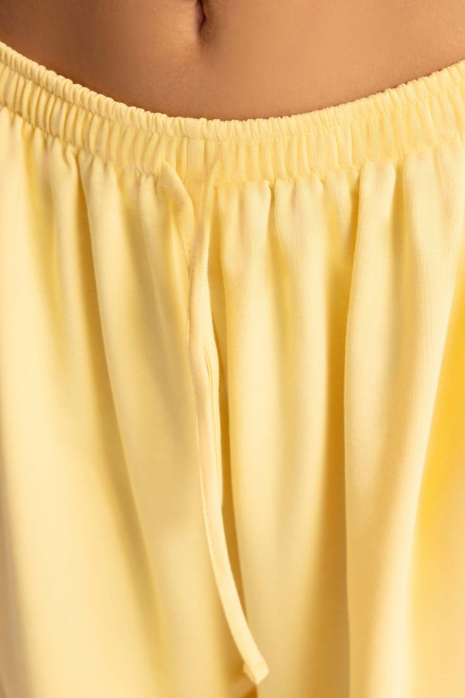 Mai Collection Жута Трацксуит Сет Оверсизед Фит Јоггер Са Закопчавањем На Гумбе Велепродаја одеће Лето