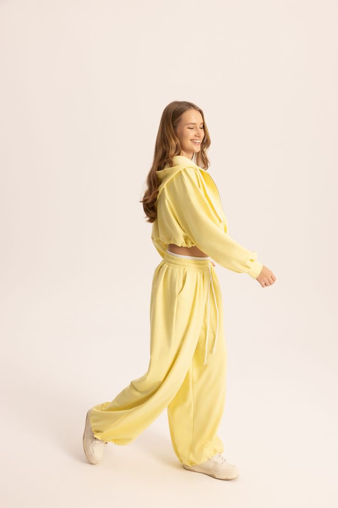 Mai Collection Yellow Casual Sport Streetwear Set Wholesale Clothing Spring