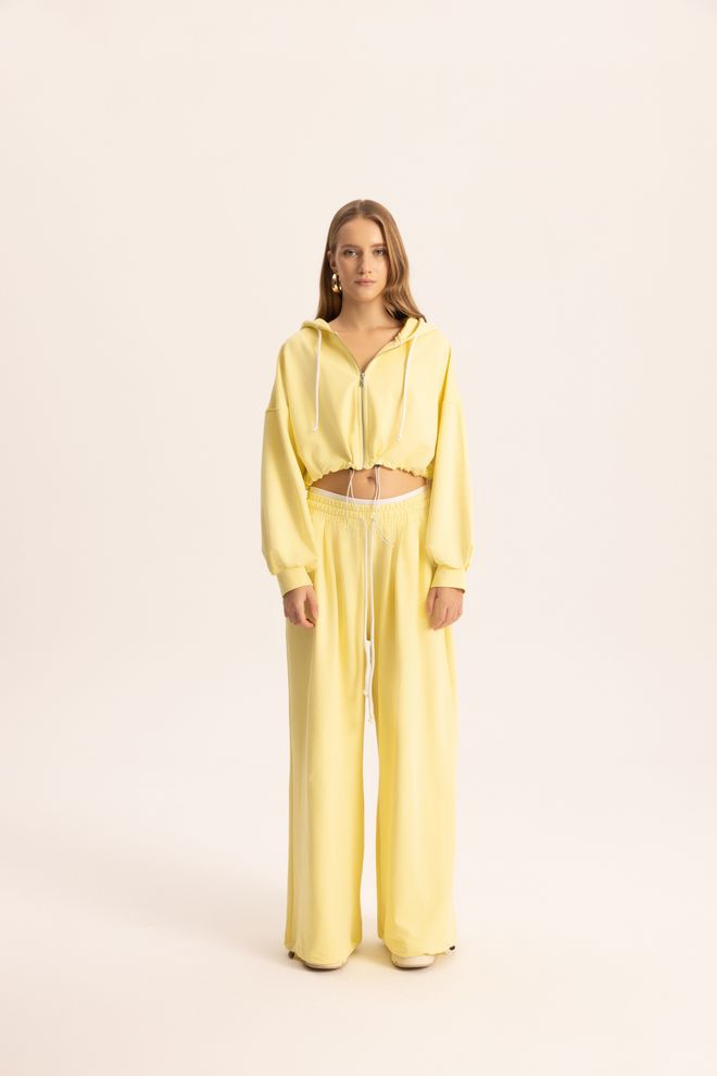 Mai Collection Yellow Casual Sport Streetwear Set Wholesale Clothing 1