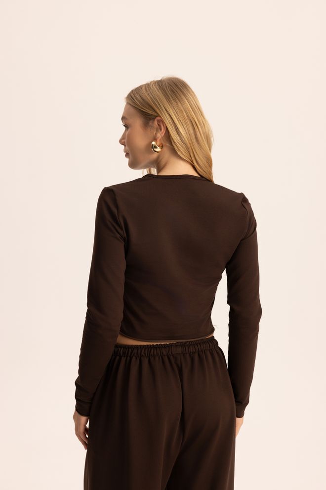 Mai Collection Brown Casual Sport Streetwear Tracksuit Wholesale Clothing Spring