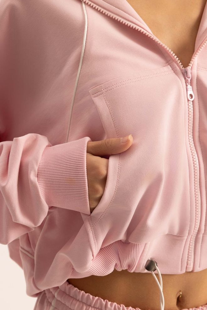 Mai Collection Pink Oversized Jogger Set With Hooded Neck Wholesale Clothing 5