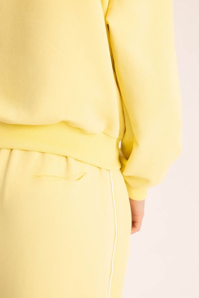 Mai Collection Yellow Tracksuit – Oversized Sport Streetwear Jogger Set Wholesale Clothing Summer