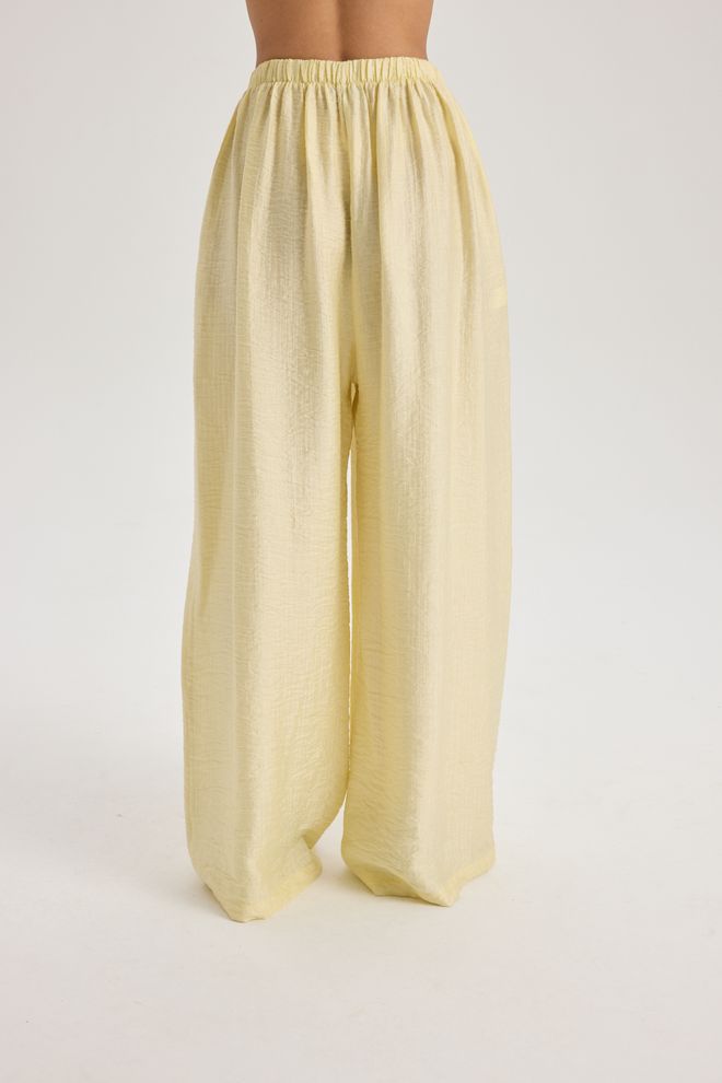 Mai Collection Yellow Palazzo Pants Wholesale Clothing Boho